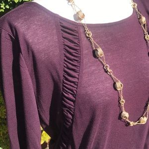 Ann Taylor dressy Short sleeve shirt